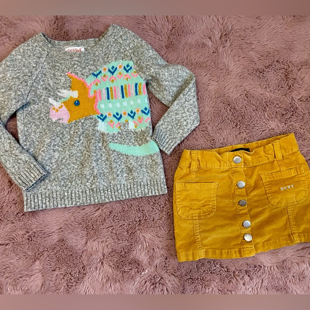 Cat & Jack and DKNY girls size 5 outfit